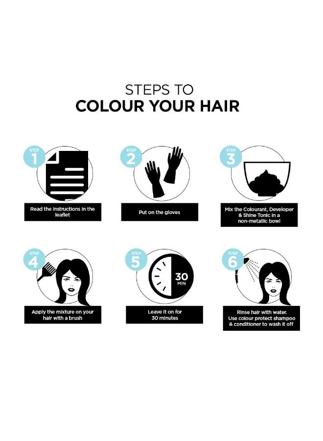 BBLUNT Salon Secret High Shine Crème Hair Colour, Mahogany Reddish Brown 4.56, 40g - Image 2